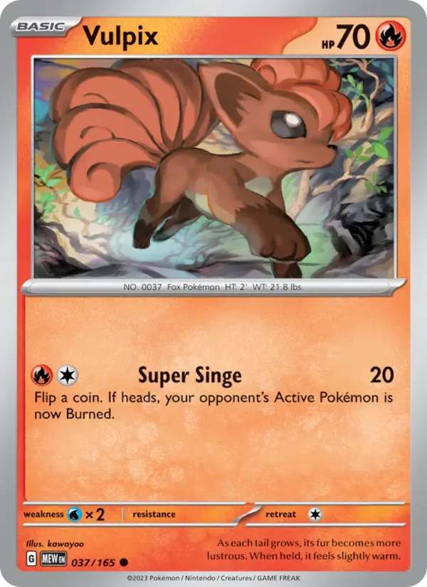 Vulpix 37 — 151 37, Normal finish