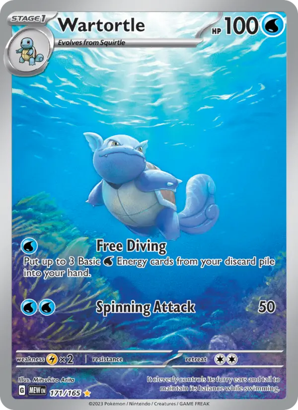Wartortle 171 — 151 171, Holofoil finish