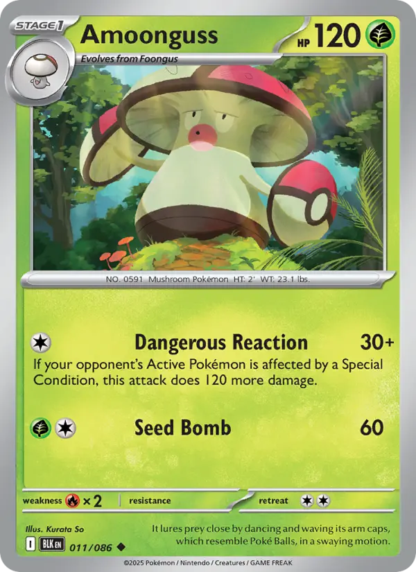 Amoonguss 11 card from Black Bolt