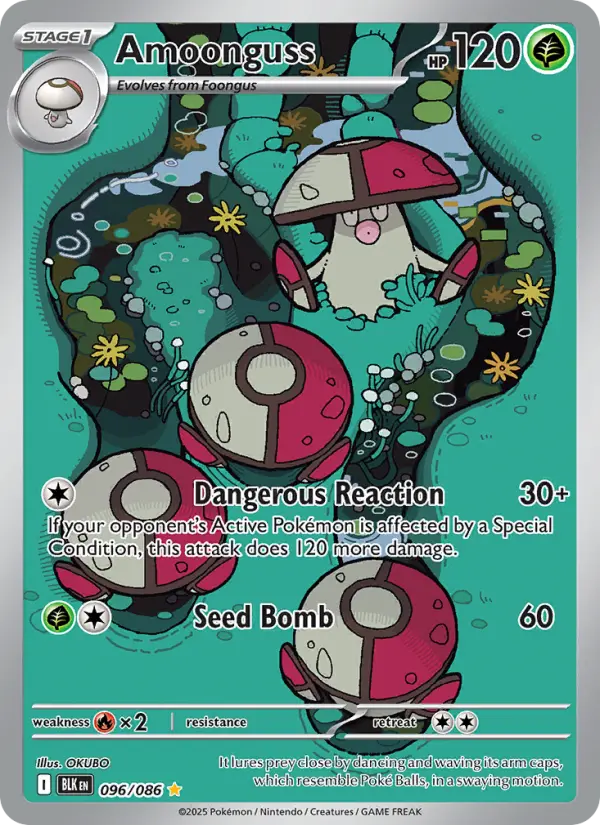 Amoonguss 96 card from Black Bolt