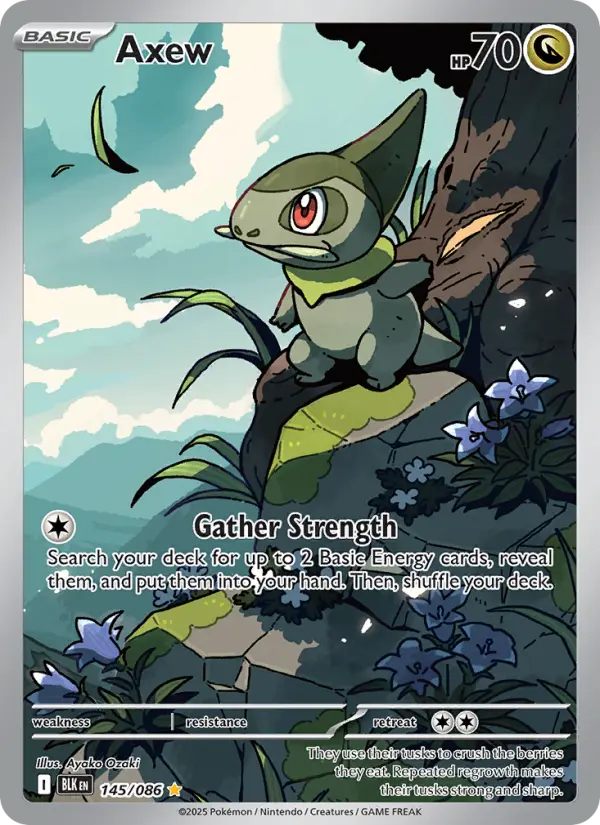 Axew 145 card from Black Bolt
