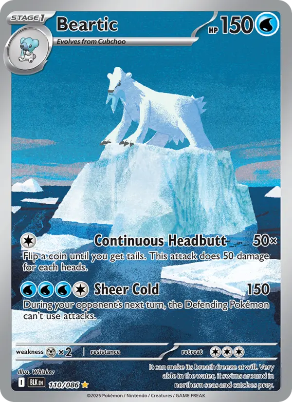 Beartic 110 card from Black Bolt