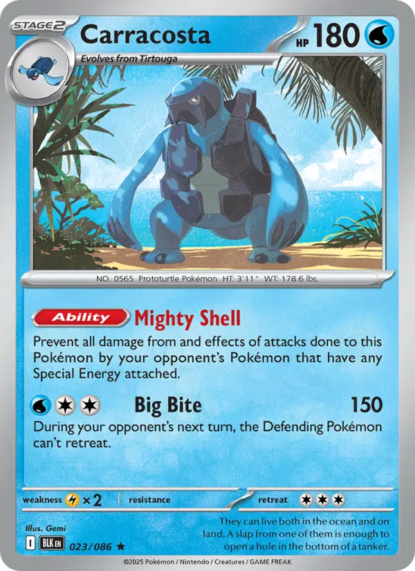 Carracosta 23 card from Black Bolt