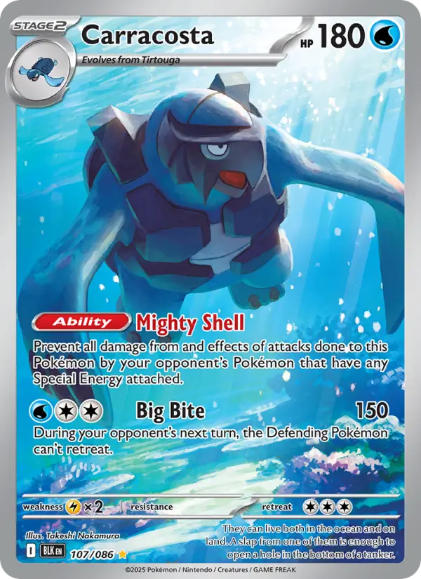 Carracosta 107 card from Black Bolt