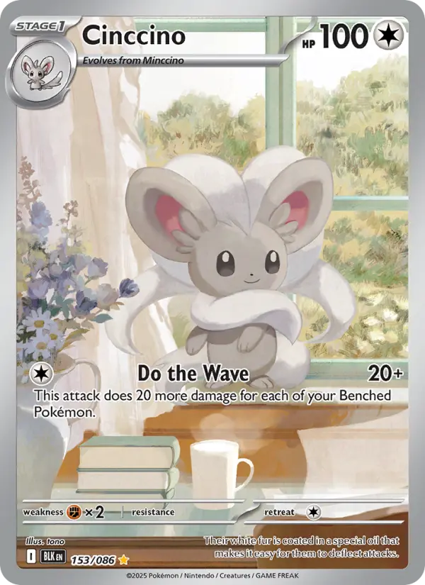 Cinccino 153 card from Black Bolt