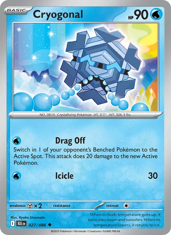 Cryogonal 27 card from Black Bolt