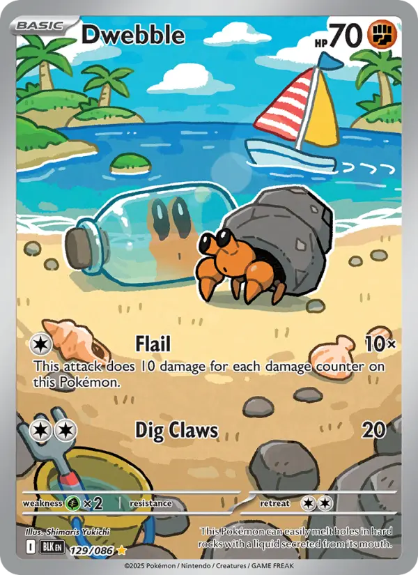Dwebble 129 card from Black Bolt