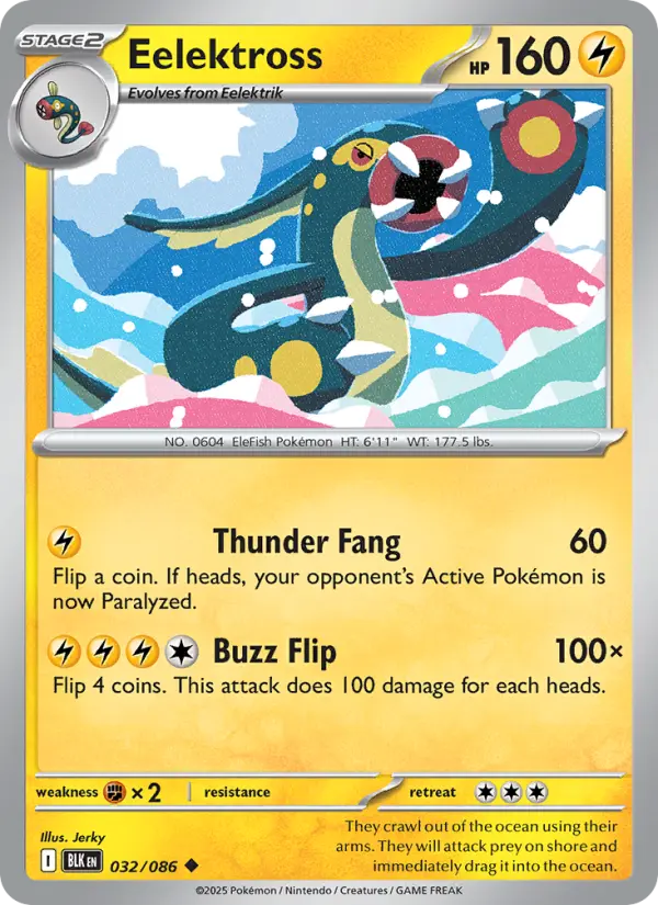 Eelektross 32 card from Black Bolt