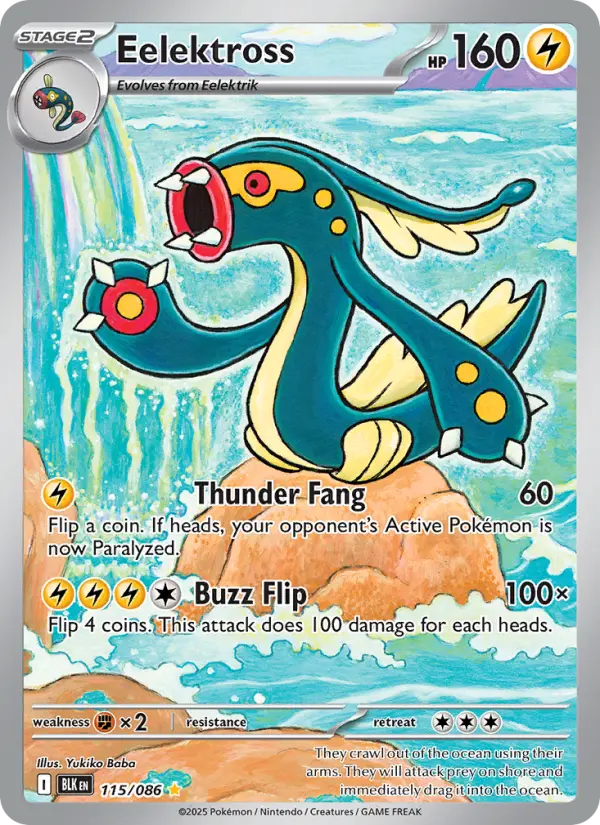 Eelektross 115 card from Black Bolt