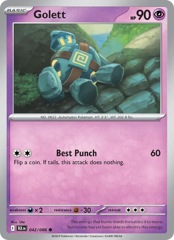 Golett 42 card from Black Bolt