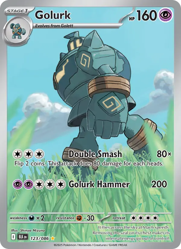 Golurk 123 card from Black Bolt
