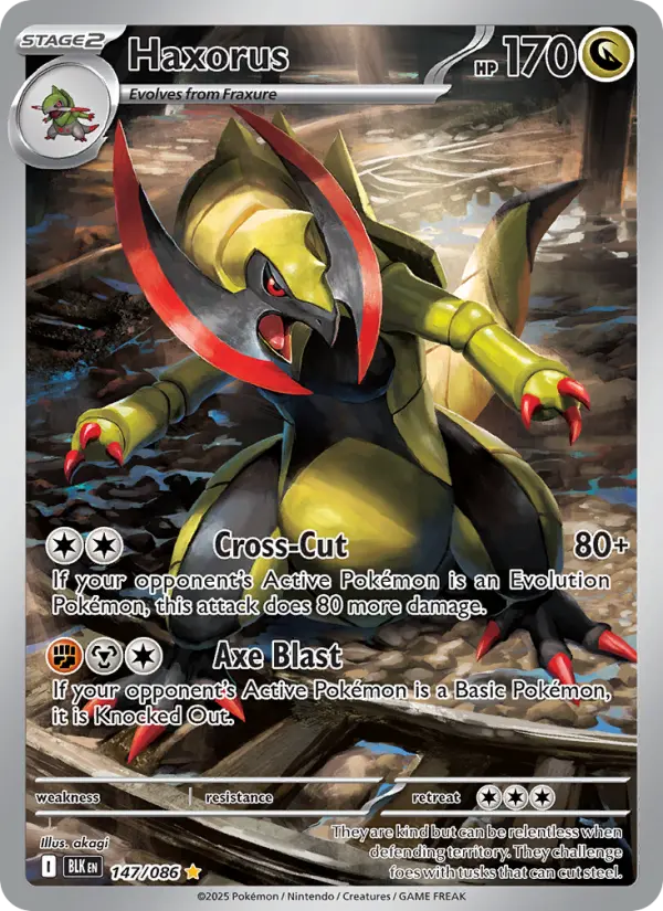 Haxorus 147 card from Black Bolt