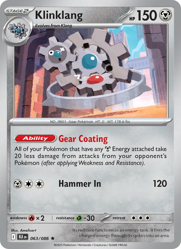 Klinklang 63 card from Black Bolt