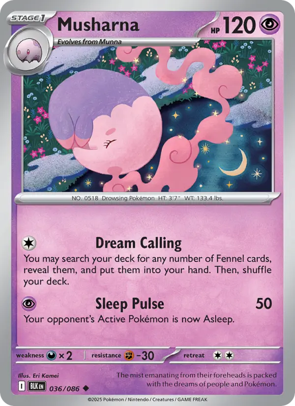 Musharna 36 card from Black Bolt