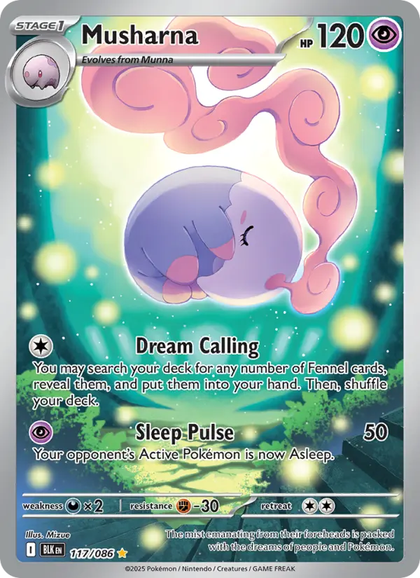 Musharna 117 card from Black Bolt