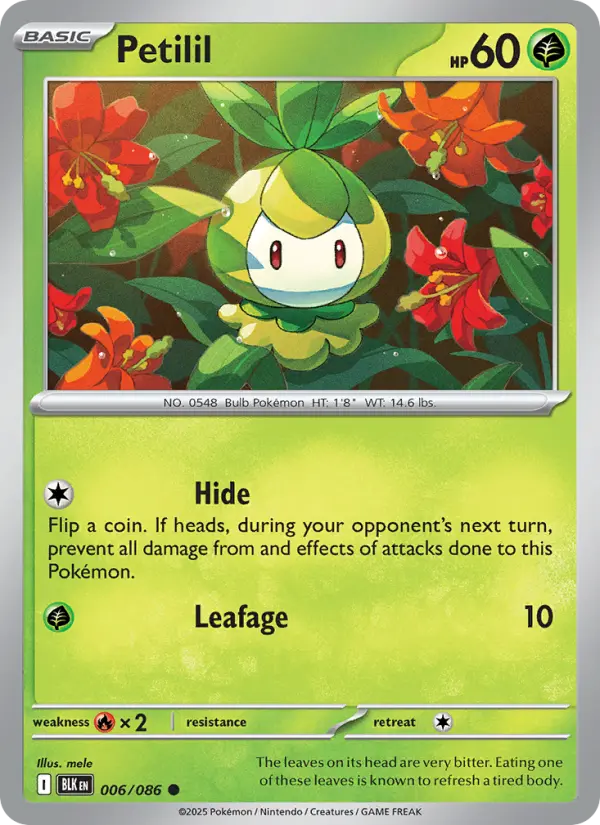 Petilil 6 card from Black Bolt