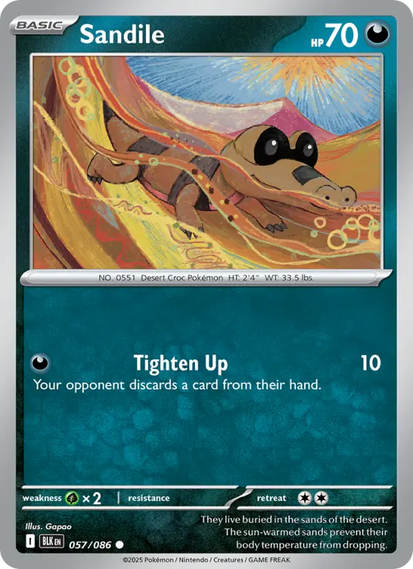 Sandile 57 card from Black Bolt