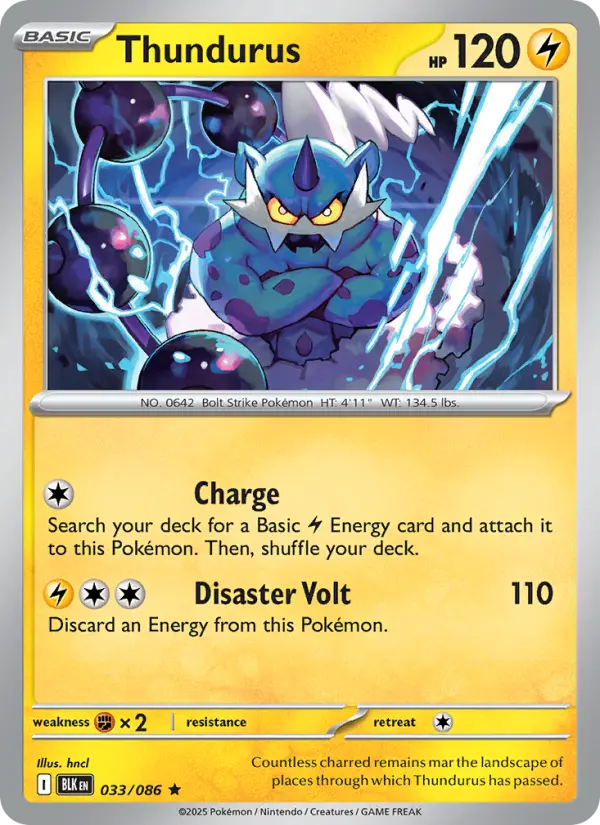 Thundurus 33 card from Black Bolt