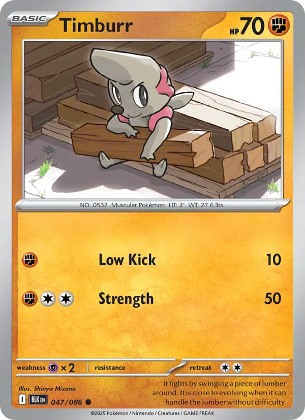Timburr 47 card from Black Bolt