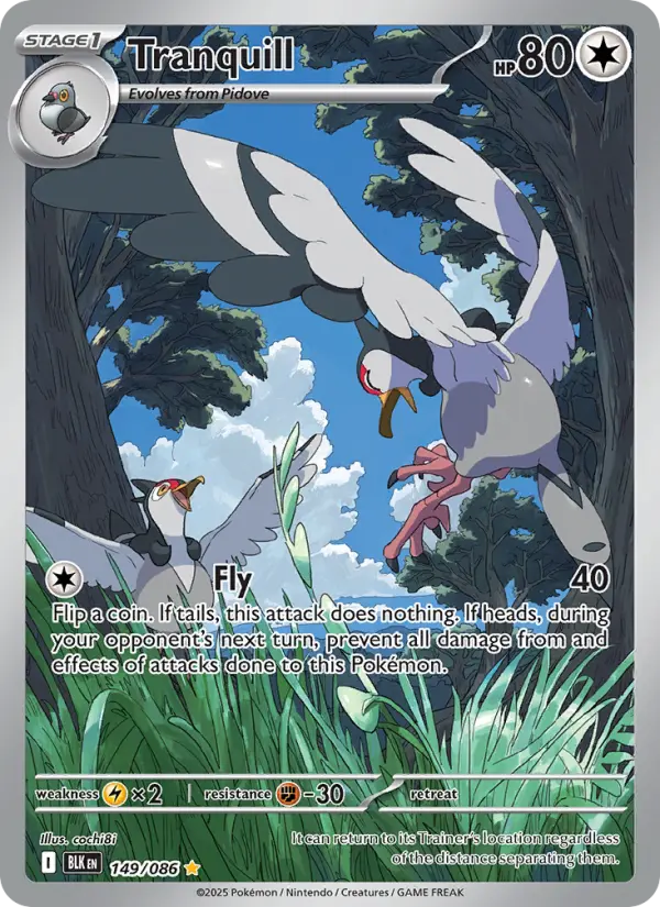 Tranquill 149 card from Black Bolt