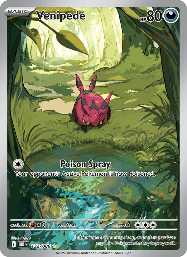 Venipede 132 card from Black Bolt