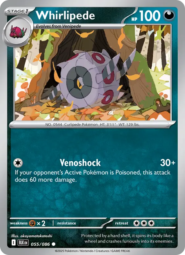 Whirlipede 55 card from Black Bolt
