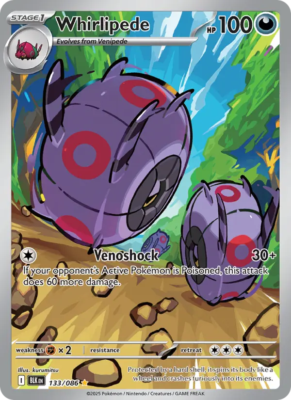 Whirlipede 133 card from Black Bolt