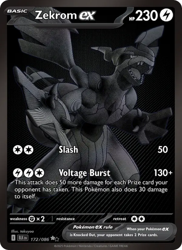 Zekrom ex 172 — the most expensive Zekrom card