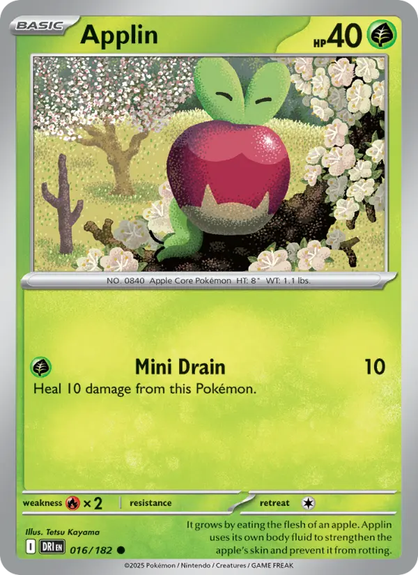 Applin 16 card from Destined Rivals