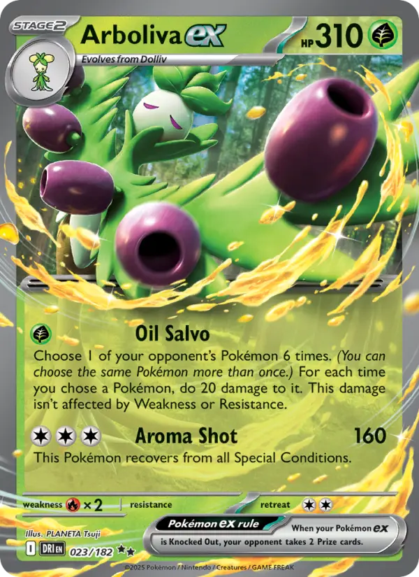 Arboliva ex 23 card from Destined Rivals