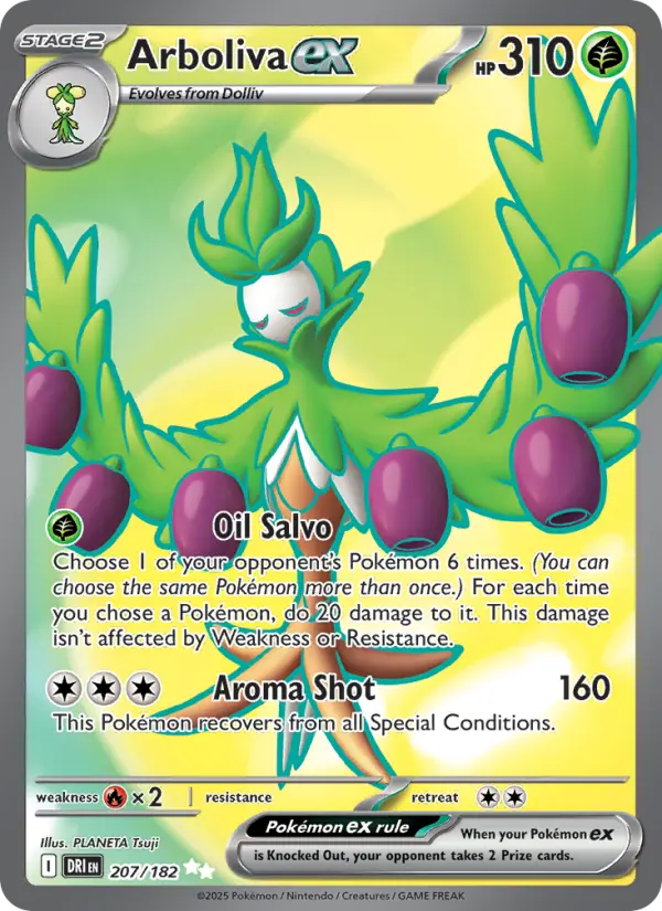 Arboliva ex 207 — Destined Rivals 207, Holofoil finish