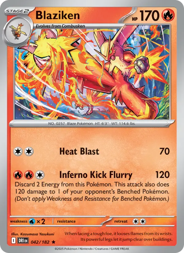 Blaziken 42 — Destined Rivals 42, Holofoil finish