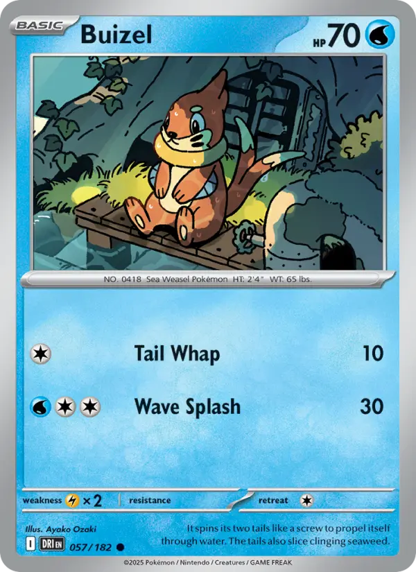 Buizel 57 — Destined Rivals 57, Normal finish