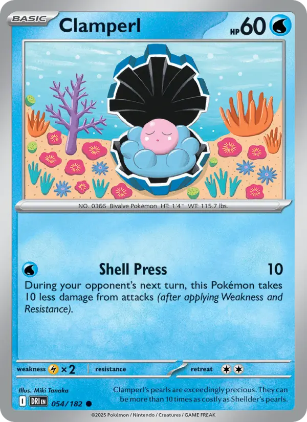 Clamperl 54 card from Destined Rivals