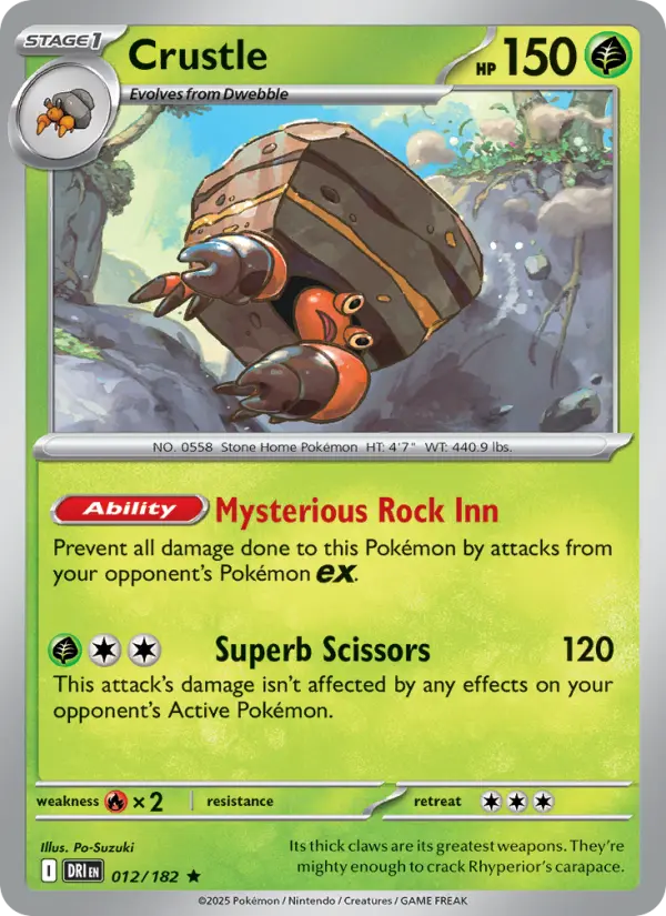 Crustle 12 — Destined Rivals 12, Holofoil finish