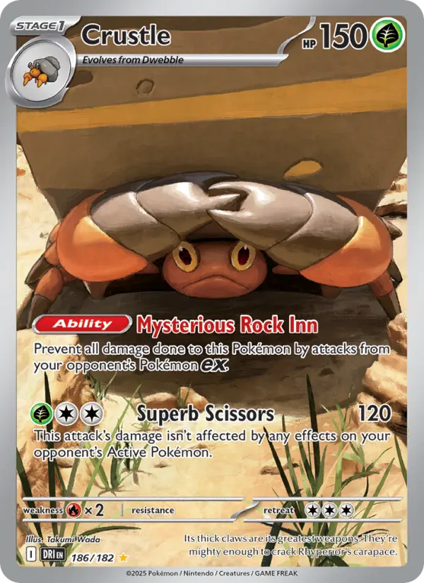 Crustle 186 — Destined Rivals 186, Holofoil finish