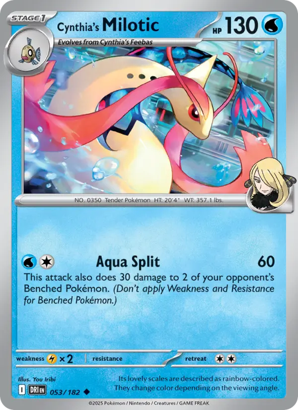 Cynthia's Milotic 53 — Destined Rivals 53, Normal finish