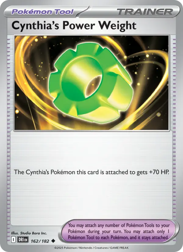 Cynthia's Power Weight 162 card from Destined Rivals