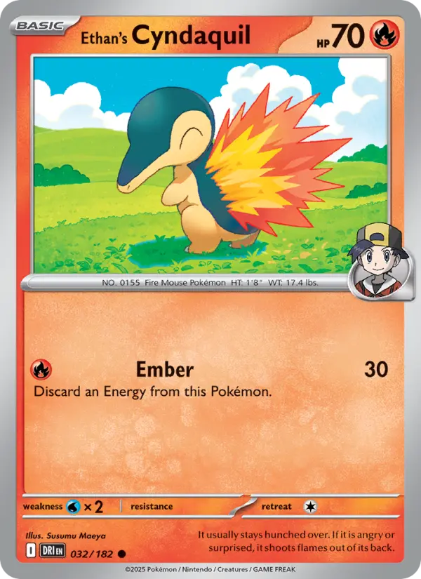 Ethan's Cyndaquil 32 — Destined Rivals 32, Normal finish