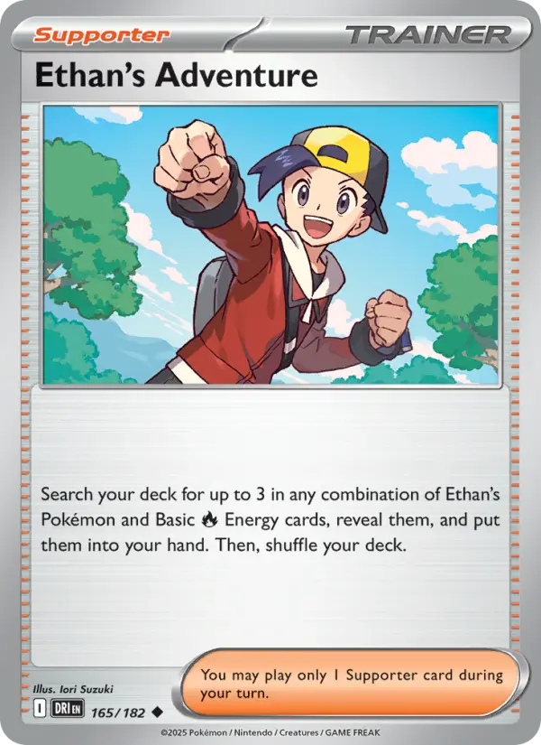 Ethan's Adventure 165 card from Destined Rivals