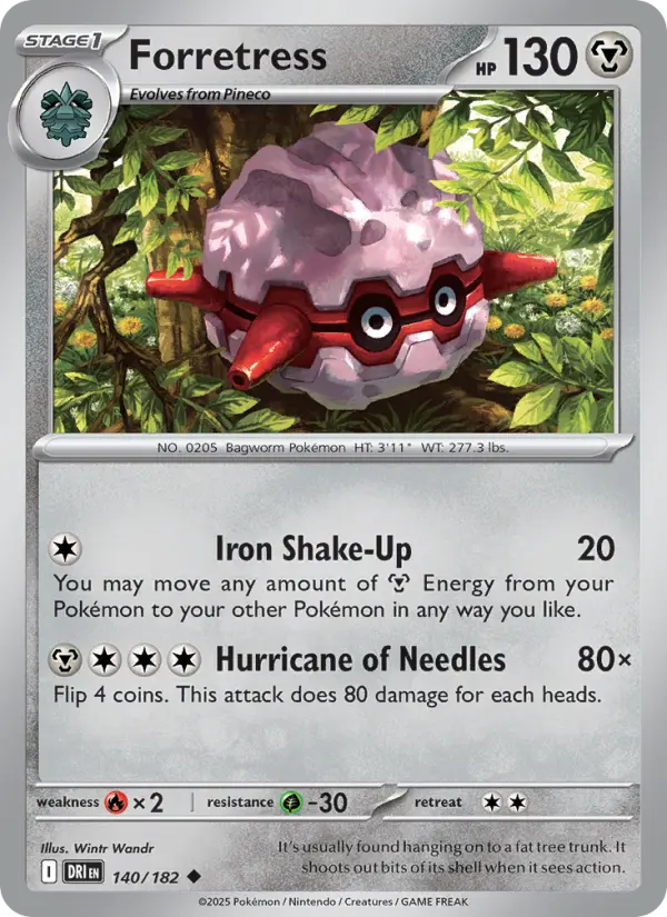 Forretress 140 — Destined Rivals 140, Normal finish