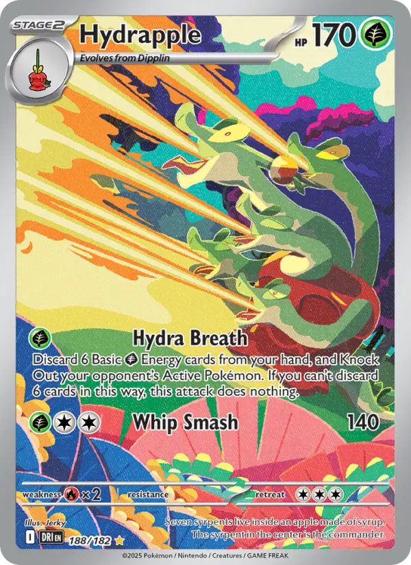 Hydrapple 188 — Destined Rivals 188, Holofoil finish