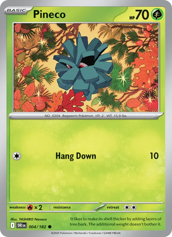 Pineco 4 card from Destined Rivals