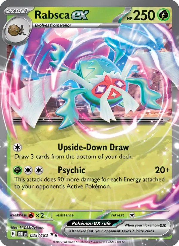 Rabsca ex 25 — Destined Rivals 25, Holofoil finish