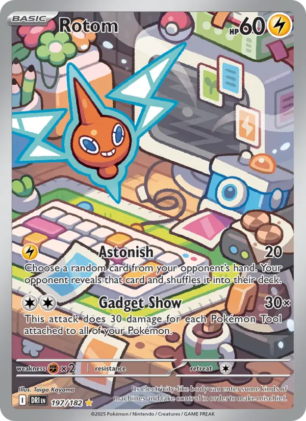 Rotom 197 — Destined Rivals 197, Holofoil finish