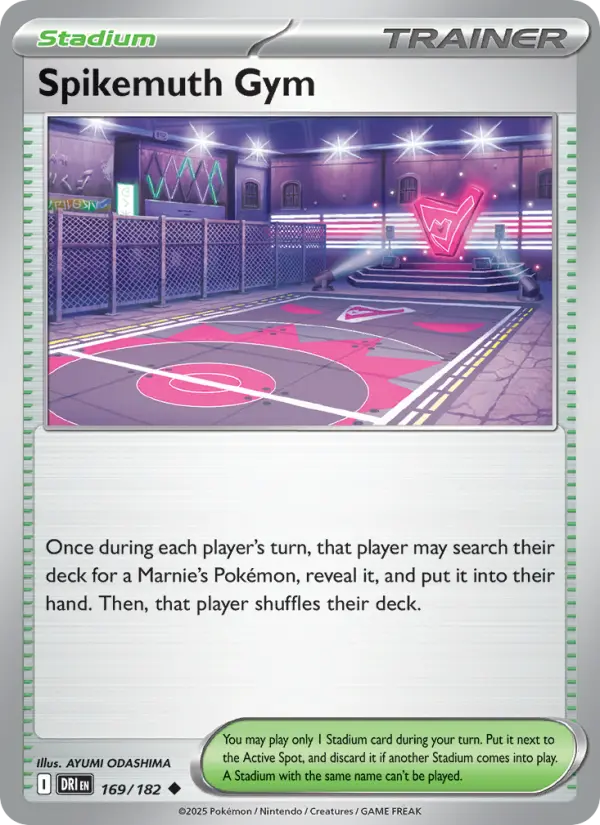 Spikemuth Gym 169 card from Destined Rivals