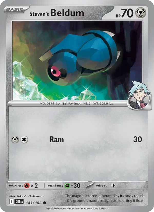 Steven's Beldum 143 — Destined Rivals 143, Normal finish