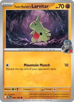 Team Rocket's Larvitar — Destined Rivals #94