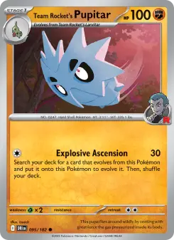 Team Rocket's Pupitar — Destined Rivals #95