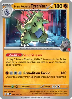 Team Rocket's Tyranitar — Destined Rivals #96